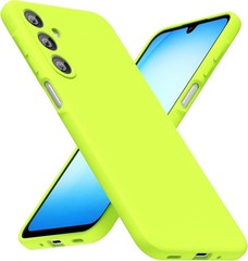 Samsung Galaxy A17 5G Phone Case Silicone, Fluorescent Neon Lime Green Matte TPU