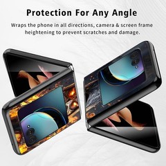 Motorola Razr Plus 2024 Case – Slim, Lightweight Hard PC Flip Cover with Fire Wa