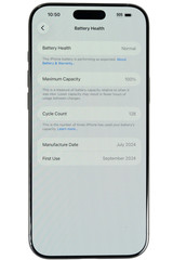 Apple iPhone 16 Pro Max Unlocked Black Titanium 256GB 100% Battery Health
