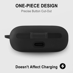 Silicone Case Compatible with Anker Soundcore Sport X10, Protective Cover (Black