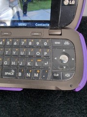 Purple Black LG Octane VN530 Dual Screen Flip Phone (Verizon)