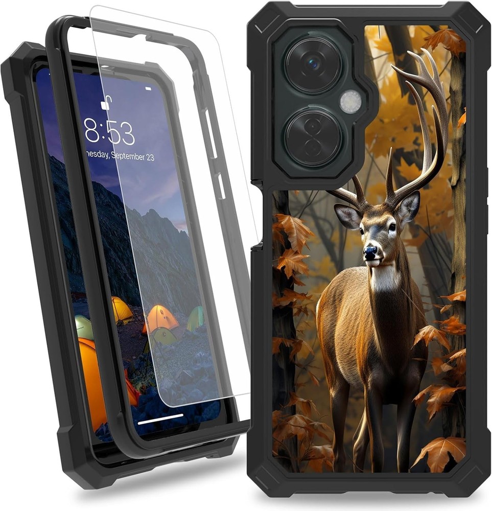 For OnePlus Nord N30 5G Case w/ Heavy Duty Dual Layer Shockproof, Tempered Glass