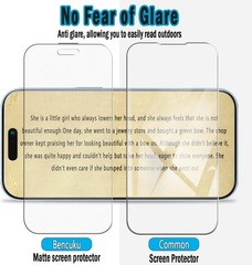 2PCS Matte Screen Protector for iPhone 17 6.3 Inch Anti Glare Tempered Glass Fil