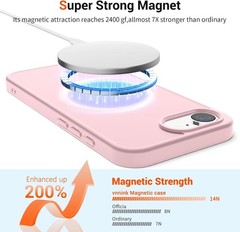 iPhone 17e Case & iPhone 16e Case, Magnetic Matte Military Grade Drop Protection
