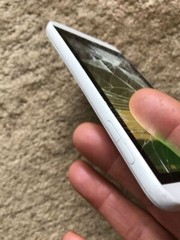 HTC Desire 510 4GB Damaged Screen, as parts, White – Boost Mobile ***READ