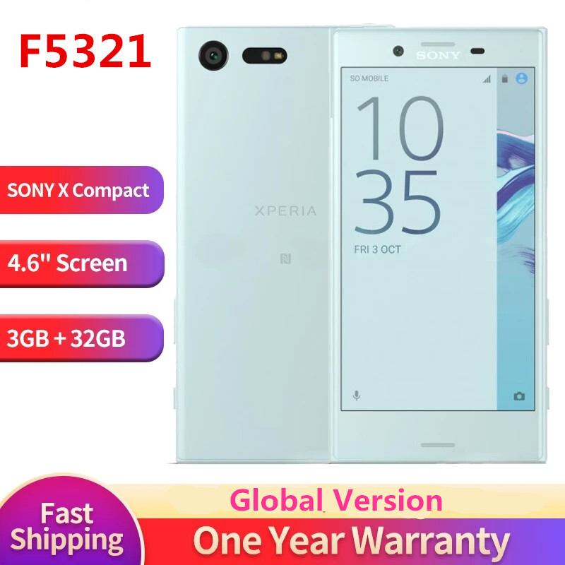 Sony Xperia X Compact F5321 32GB+3GB Wifi 4G 23MP Android Smartphon- New Sealed