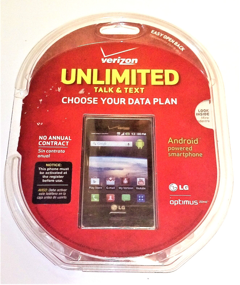Verizon Unlimited Talk & Text No Annual Contract Prepaid Phone -New-