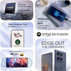 Motorola Edge 60 Fusion 5G Slipstream 8GB RAM 128GB Storage Global Version