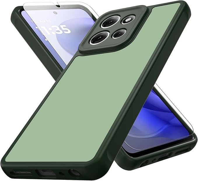 Moto G Power 2026 Case, Matte Dual-Tone Non-Slip Anti-Fingerprint Hybrid Bumper