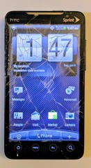 Sprint HTC Evo 4G Smartphone With Manual, Box, And USB Cord Bundle
