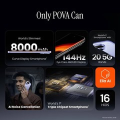 Tecno Pova Curve 2 5G Mystic Purple 256 GB Indian Global Version