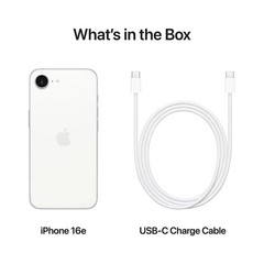Apple iPhone 16e – 5G -128 GB – White (Cricket Wireless)