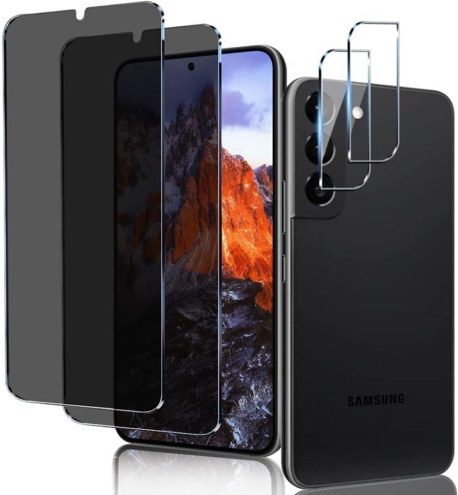 4in1 for Tempered Glass Galaxy S21 Plus Screen and Camera Lens Protector,Privacy