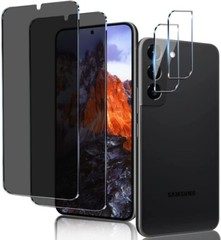 4in1 for Tempered Glass Galaxy S21 Plus Screen and Camera Lens Protector,Privacy
