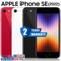 NEW Apple iPhone SE 3rd Gen 64G/128/256G Factory Unlocked FULLY GSM+CDMA 2YR WTY