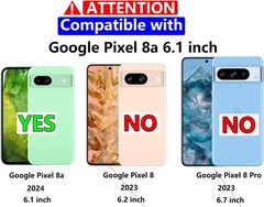 Heavy-Duty Tough Rugged Shockproof Protective Case for Google Pixel 8a, Blue