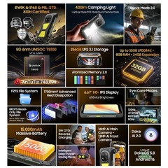 Blackview ROCK 2 Pro 5G AI Rugged Smartphone 32GB+256GB Android 16 Dual SIM NFC