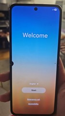 Samsung Galaxy Z Flip5 Flip Smartphone Blue Black Dual Camera Touchscreen