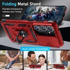 Samsung Galaxy S26 Ultra Case with Slide Camera Lens Cover, Screen Protector, Re
