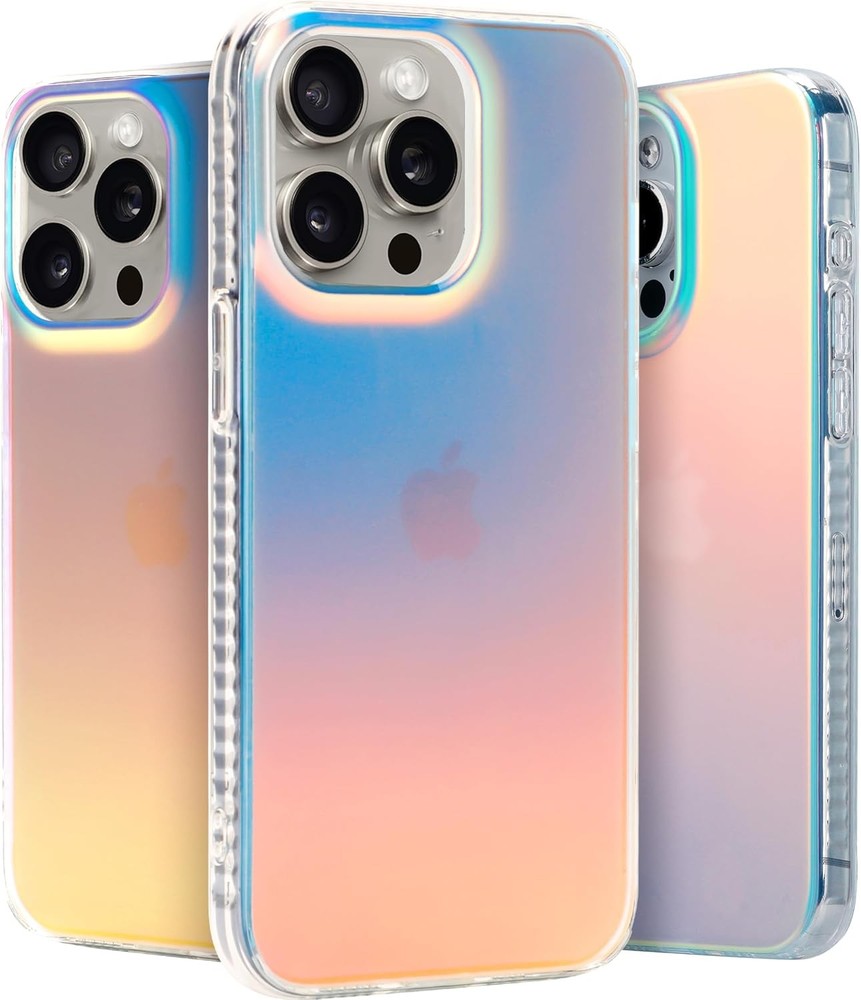 Iridescent Shockproof Case for iPhone 15 Pro – Color Changing Effect by LONLI