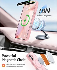 Light Pink iPhone 16 Case: Matte Translucent Cover with Full Camera Protection