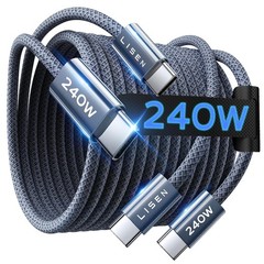 USB C to USB C Cable, 240W C to C Cable Fast Charging [6.6FT, 2 Pack] Type C Cha