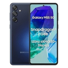 SAMSUNG Galaxy M55 5G+ 4G LTE Factory Unlocked 128GB/8GB Cell Phone INT.V OB/BK