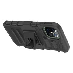 iPhone 12 Pro Max Case, 6.7 Inch Armor Defender Locking Swivel Holster Belt Clip