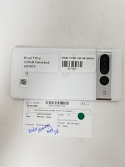 Google Pixel 7 Pro 128GB White GE2AE (Unlocked) Damaged zD2851