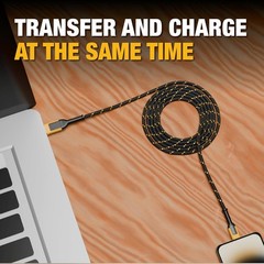 Heavy Duty USB C Cable, Premium Braided Nylon USB A to Type C Charger Cable