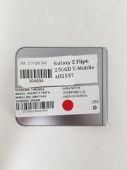Samsung Galaxy Z Flip6 256GB Silver SM-F741U (T-Mobile) Damaged zD2557