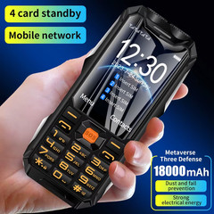 Q9 GSM 2G Network Mobile Phone 4 SIM Cards Rugged Bar Cellphone 3.5Inch HD Displ