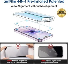 iPhone 17 6.3 Inch Screen & Camera Lens Protectors – 2 Pack, Case Friendly