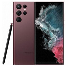 Original Samsung Galaxy S22 Ultra 5G S908U 512GB Unlocked OPEN BOX Burgundy Red