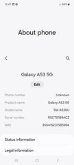Samsung Galaxy A53 5G – 128 GB – Black (T-Mobile) PARTS ONLY