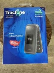 Nokia ~ 2760 ~ Flip TracFone ~ Black ~ 4G LTE, Camera, Bluetooth, Wi-Fi ~ 4GB