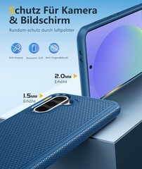 Galaxy A36-5G Phone Case – Military Grade Drop Protection, 14ft Drop Tested, Blu