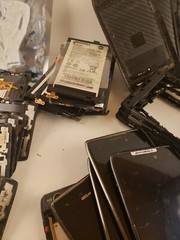 2 Pounds of Motorola XT912 Black Smartphone Parts- AS IS