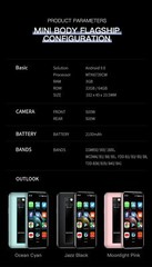 Small mini Android 9.0 smartphones cheap 4G Quad core Face ID cell phone 3GB RAM