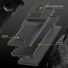 Motorola Moto Edge 2025 Case with HD Screen Protector & Slide Camera Cover