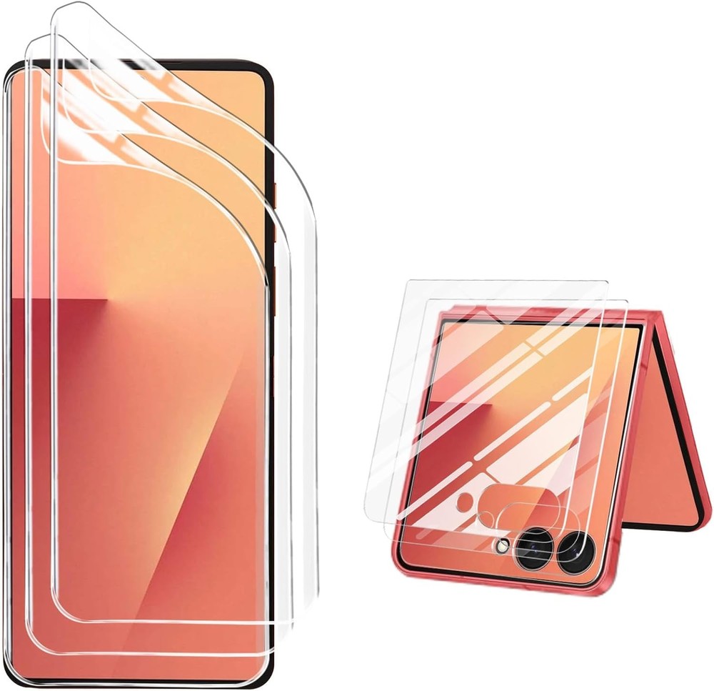 [6+3 PCS] Screen Protector for Samsung Galaxy Z Flip 7 Anti Scratch Bubble Free