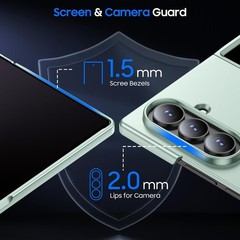 Slim Hard PC Magnetic Case for Samsung Galaxy Z Fold 7, Mint, Shockproof Protect