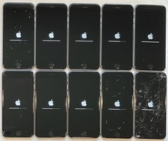 TEN USED GSM UNLOCKED APPLE iPhone 6S, 32GB A1688 MN1M2LL/A PHONES FOR REPAIR
