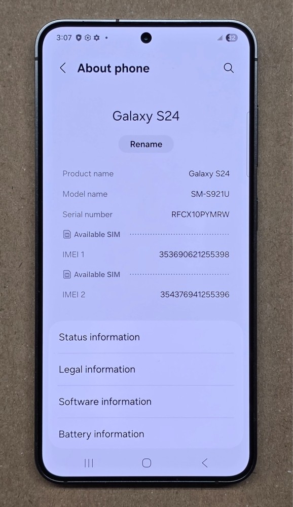 Samsung Galaxy S24 Onyx Black 128GB Unlocked