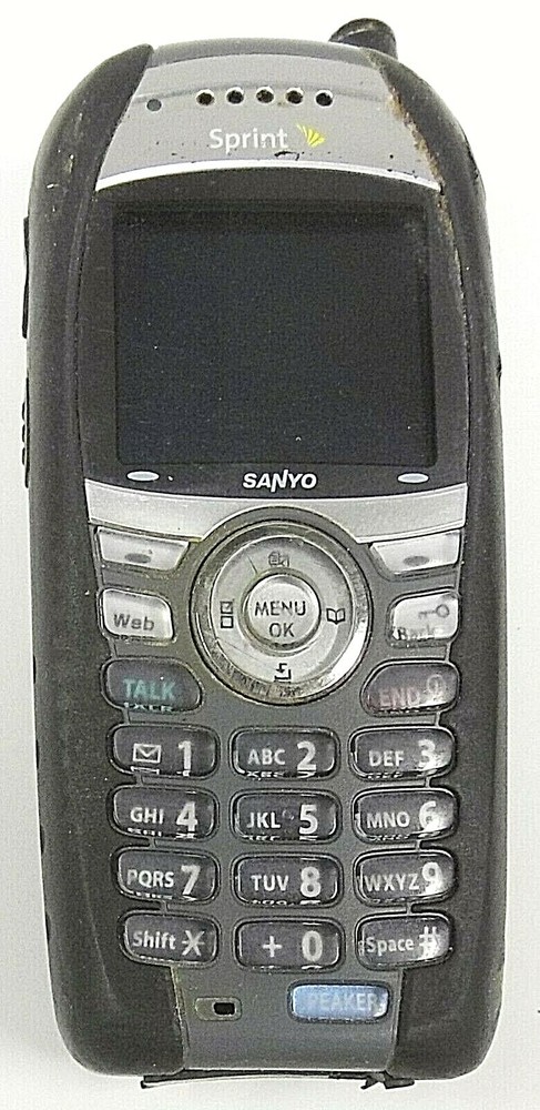Sanyo SCP-4930 – Black and Gray ( Sprint ) Rare Cellular Phone