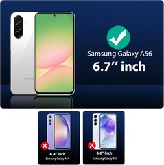 3 Pack Screen Protector for Samsung Galaxy A56 5G + 3 Pack Camera Lens Protector