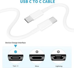 3-Pack 60W USB-C Fast Charger Cable for iPhone 16/15, 6FT