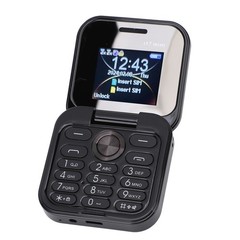 2G Flip Tiny Cell Phone LED Flashlight HD Camera For Seniors Excellent❀