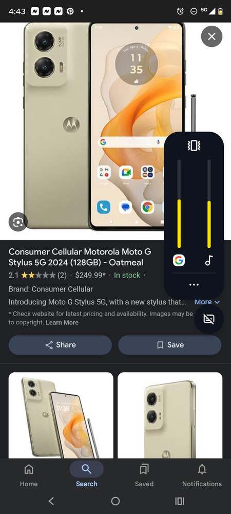 Motorola Moto G Stylus 5G – 128 GB – Emerald (Boost Mobile)