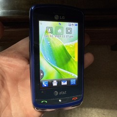 LG XENON * GR500 * AT&T Slider Cell Phone * Blue * No SD Card *